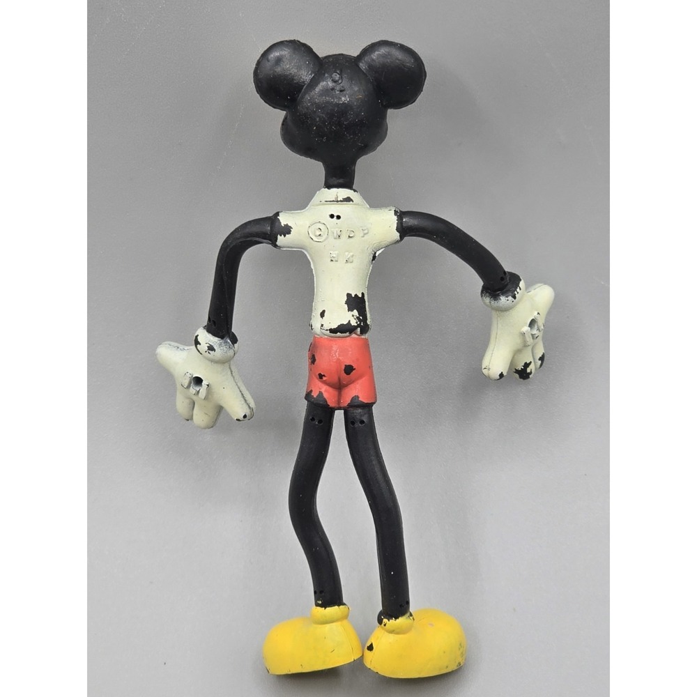 5" 1970's Rare Walt Disney Mickey Mouse Bendy Poseable Collectible Figure VTG - Picture 4 of 8